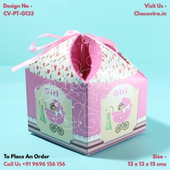 gift the best baby girl announcement chocolate favours from girl announcements