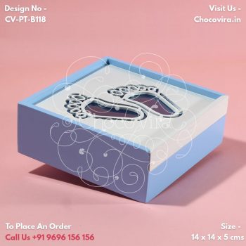 baby boy announcement chocolate