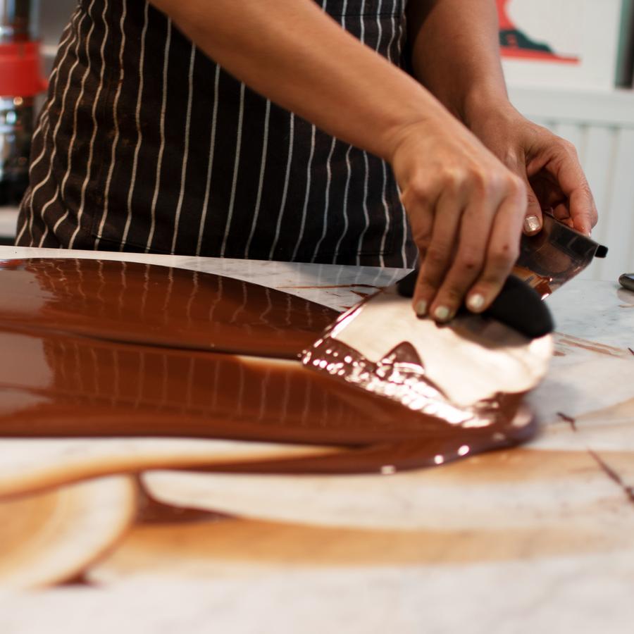 Chocolate Tempering By Tabling Method