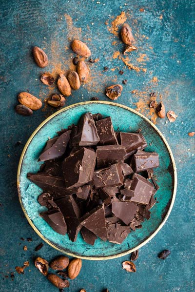 dark chocolates with almonds