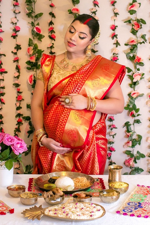 Baby Shower Ceremony Outfit In India