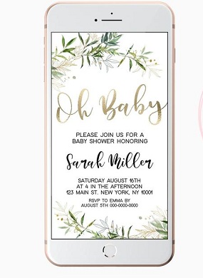 Baby Shower Digital Invitation Ideas