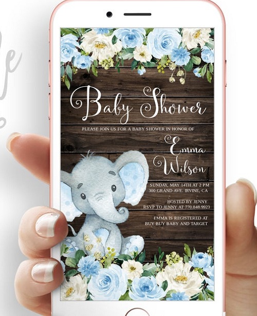 Digital Invitation Ideas for Baby Shower