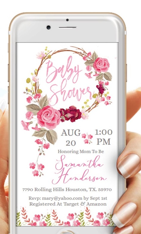 Digital Invites for Baby Shower
