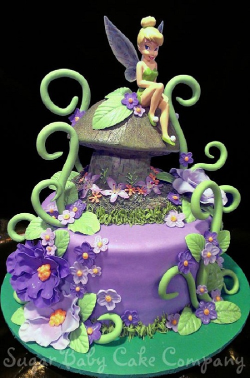 Fairy Garden Theme Cake