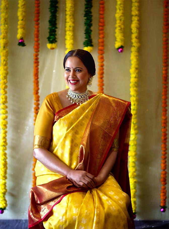 Saree For Baby Shower Ceremony in India