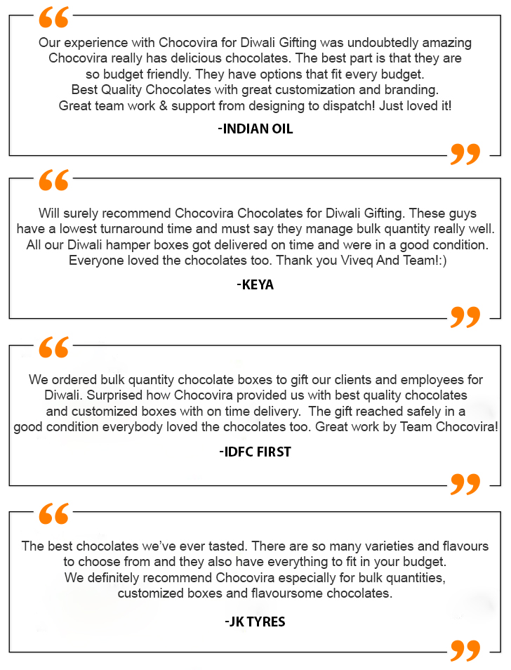 Reviews about chocovira for corporate gifting