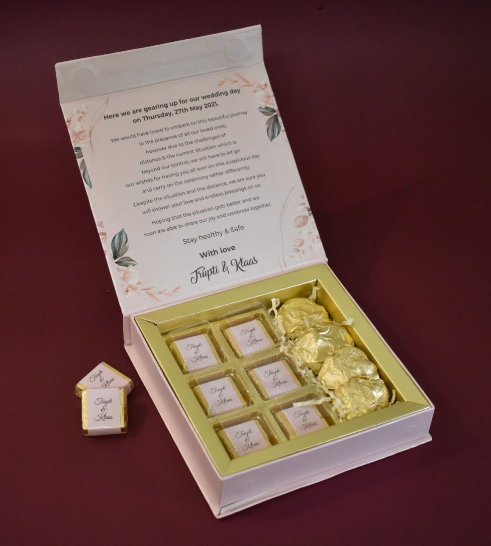 chocolate wedding favours